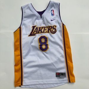 Kobe Bryant Lakers Kids Youth Jersey White Small Kobe Bryant Lakers Kids Youth Jersey White Small